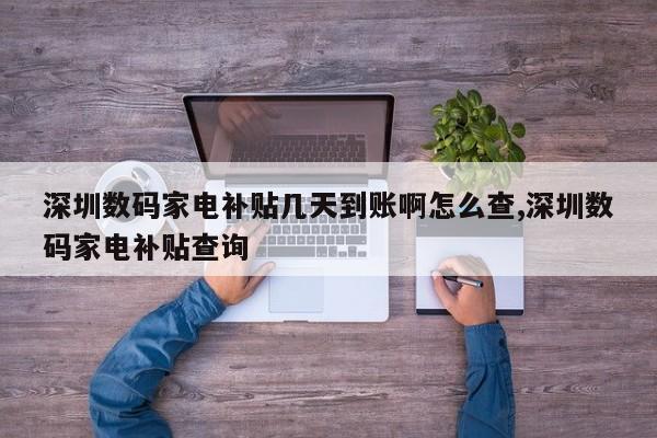 深圳数码家电补贴几天到账啊怎么查,深圳数码家电补贴查询